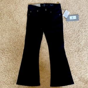 NWT 7 FOR ALL MANKIND GIRL BELL BOTTOMS JEANS SZ 4